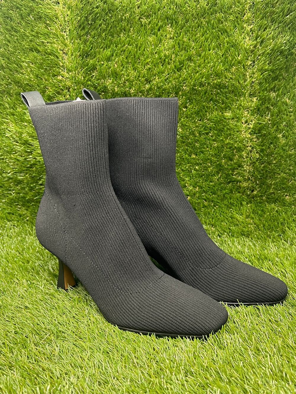 Dolce Vita Women's 7.5M Glamor Black Knit Dress Ankle Boots